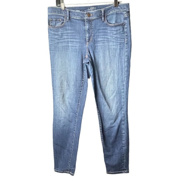 Ann Taylor LOFT Women's Blue Wash Super Skinny Jeans Size 31/12 - Picture 1 of 9